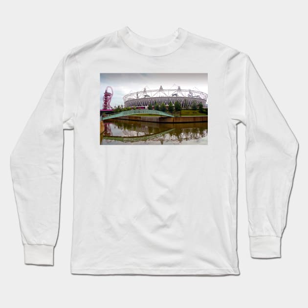 2012 London Olympic Stadium England Long Sleeve T-Shirt by Andy Evans Photos